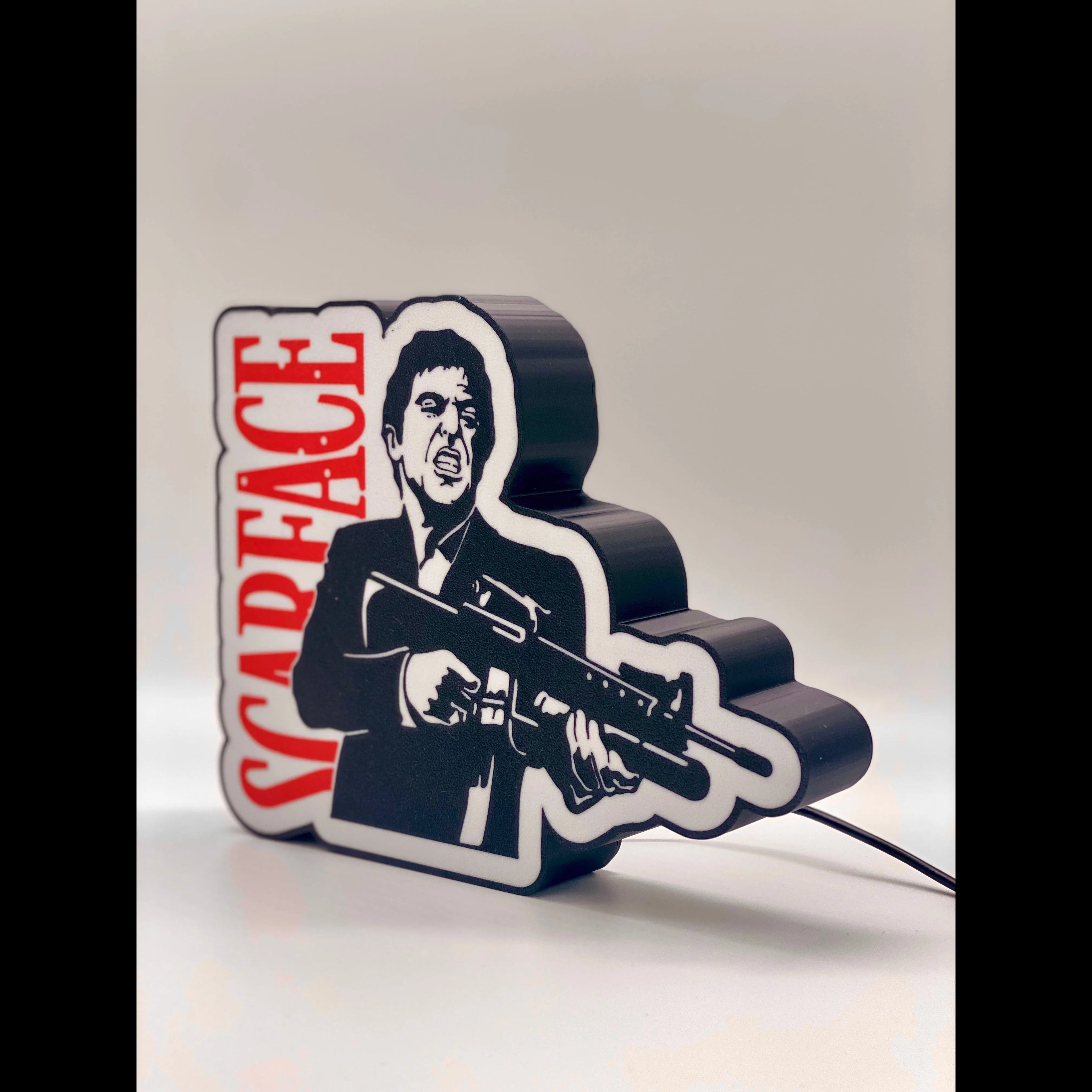 Scarface 3D Printed PLA Light Box