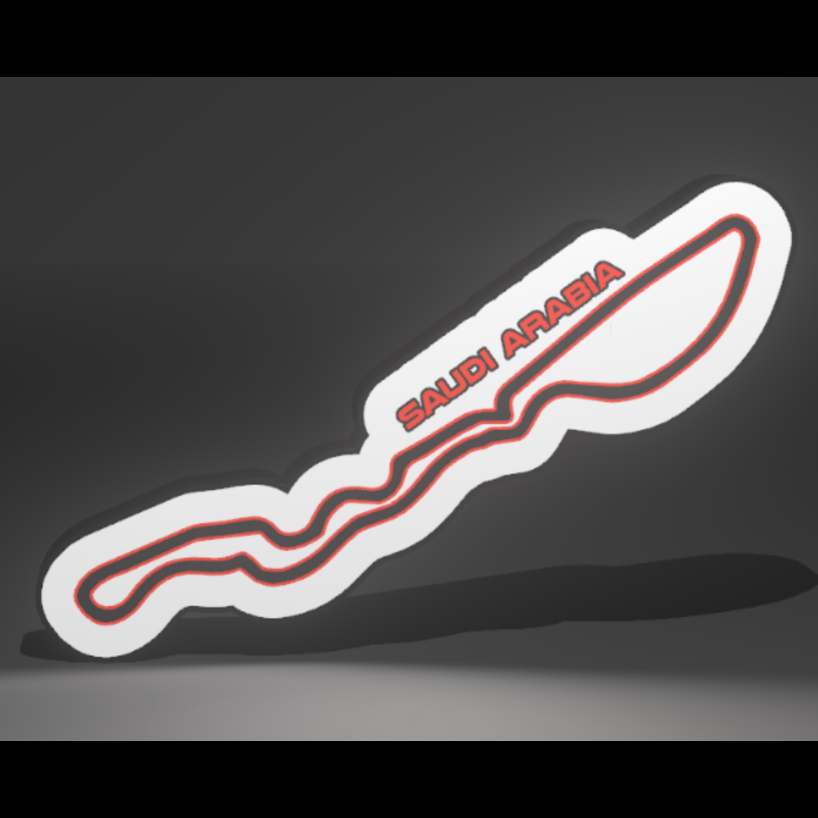Saudi Arabia F1 Track 3D Printed PLA Light Box