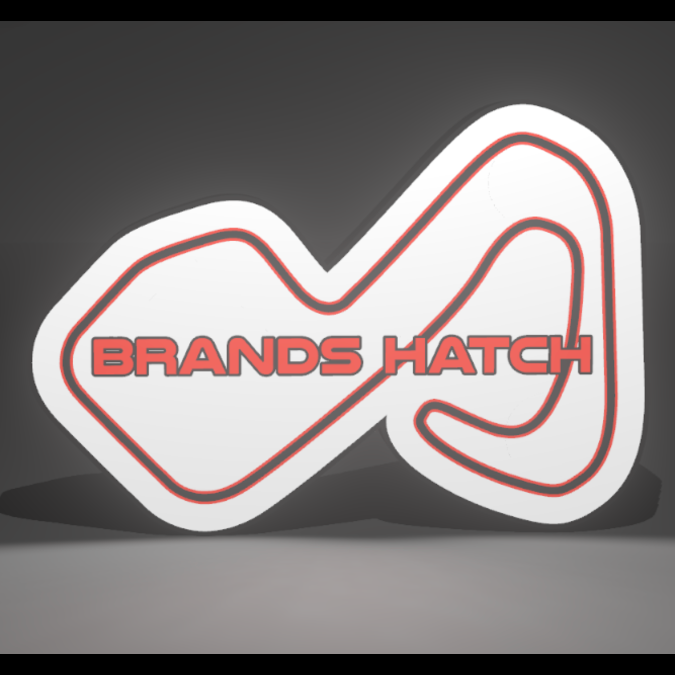 Brands Hatch Circuit 3D Printed PLA Light Box