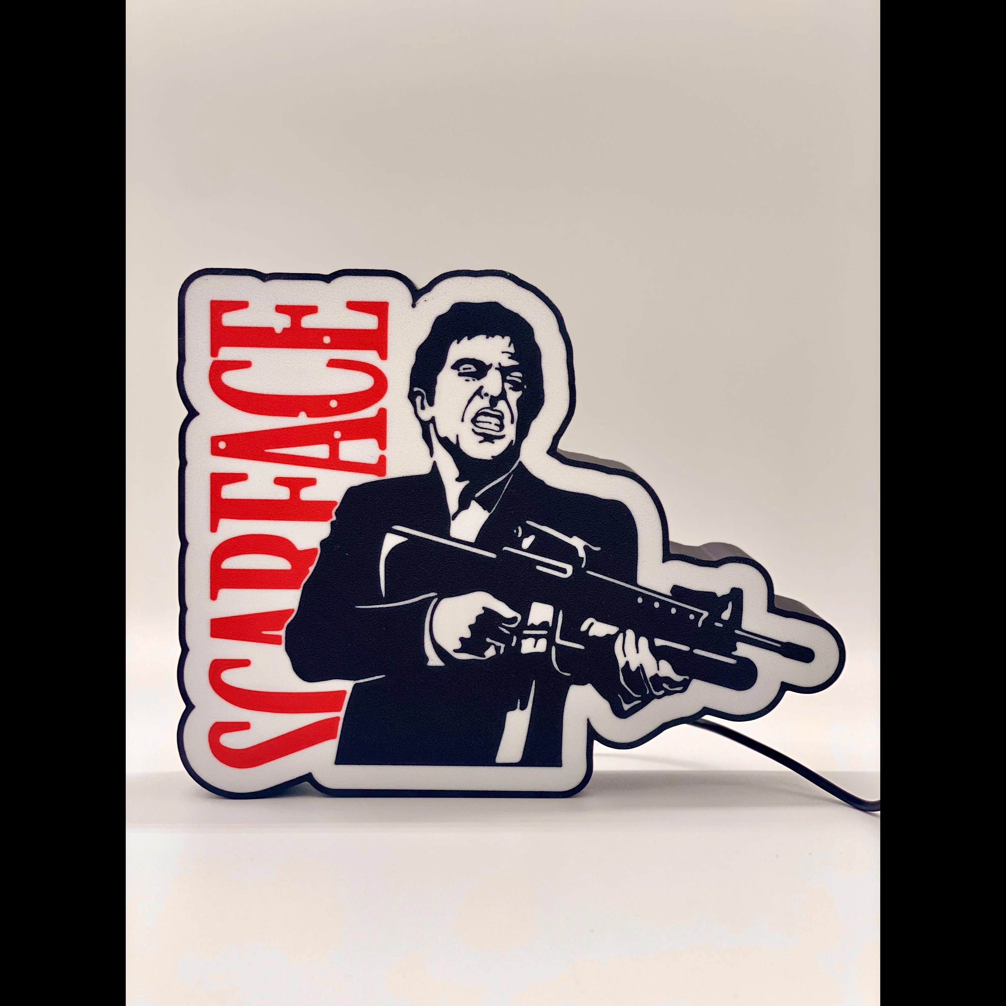 Scarface 3D Printed PLA Light Box