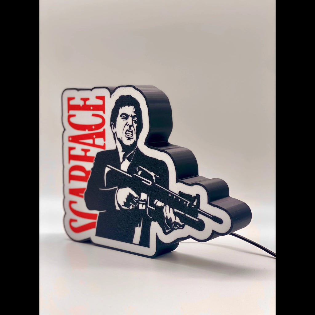 Scarface 3D Printed PLA Light Box