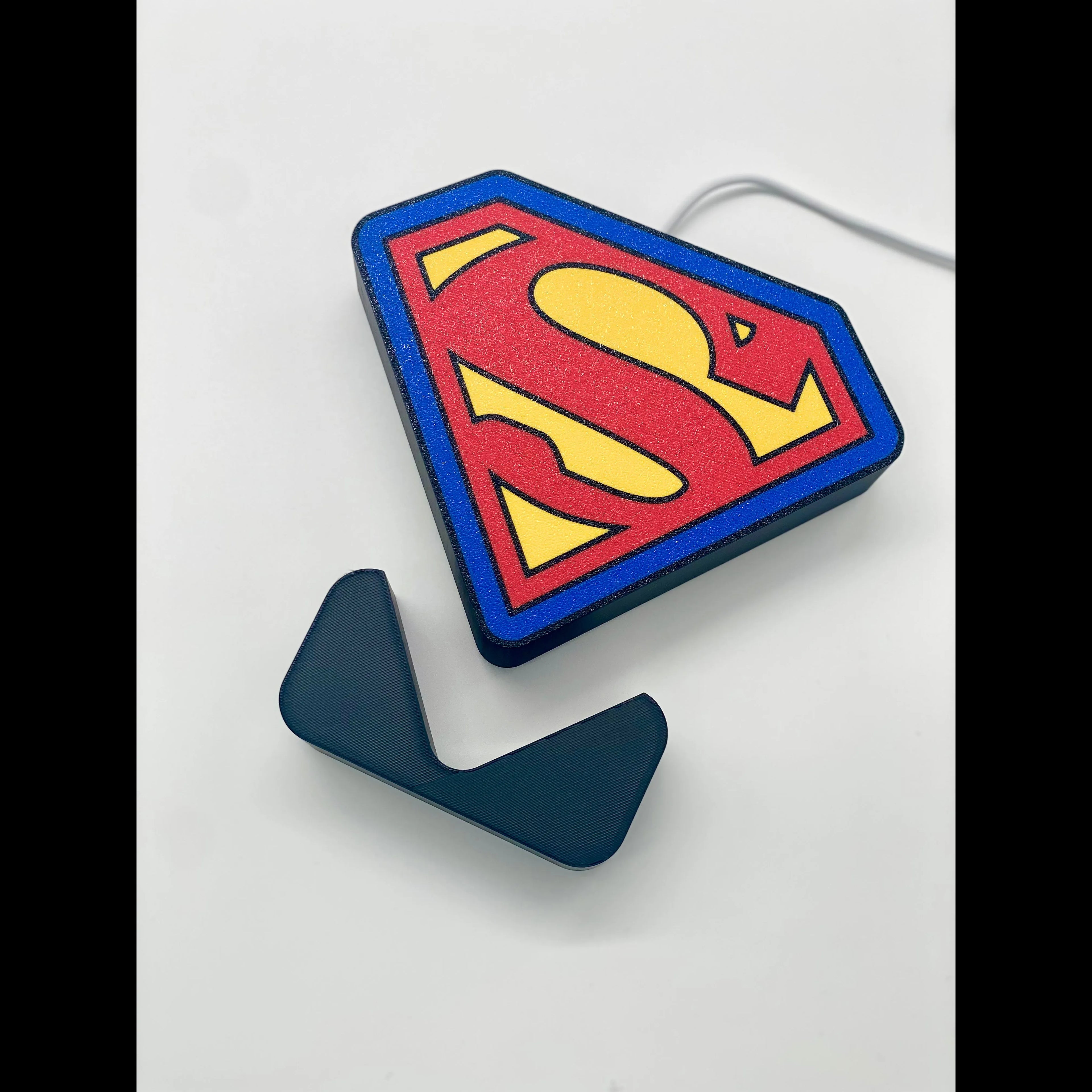 Superman Logo 3D Printed PLA Light Box