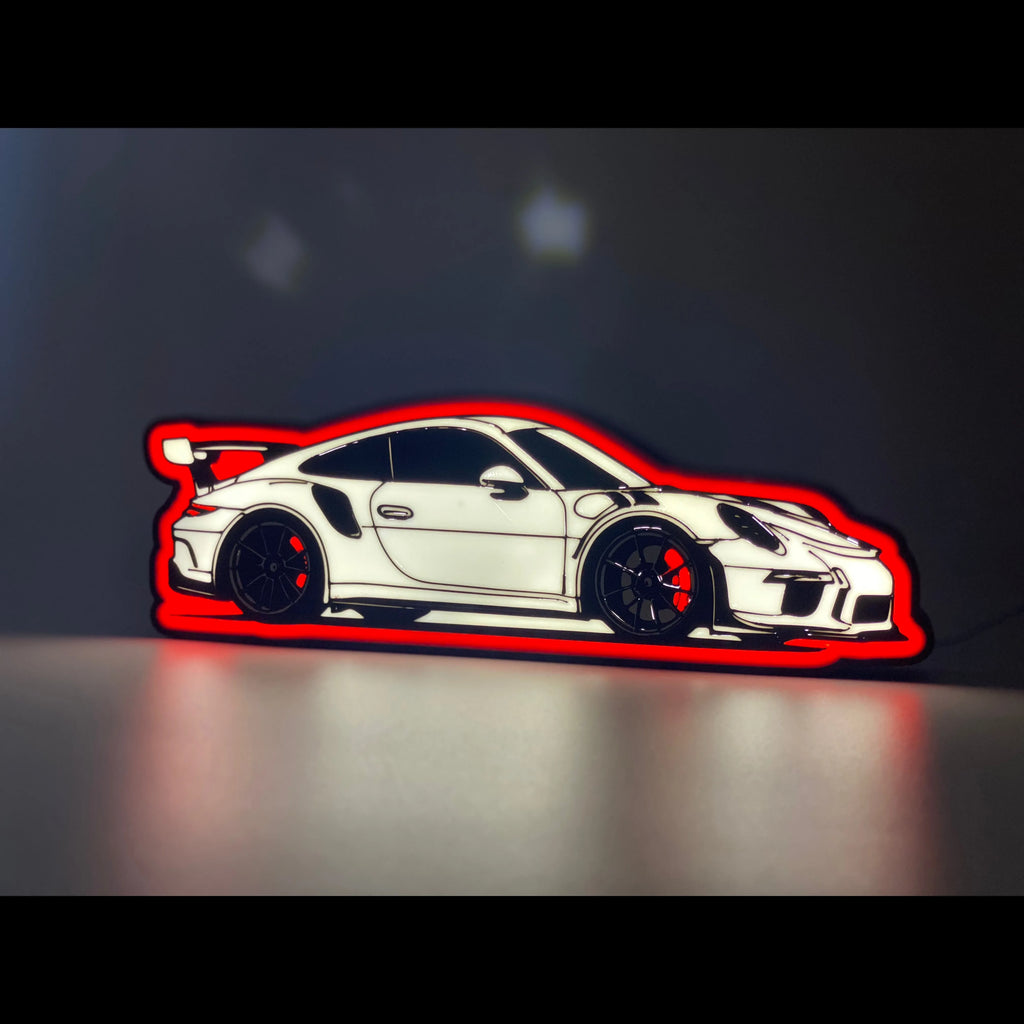 Porsche GT3 RS 3D Printed PLA Light Box