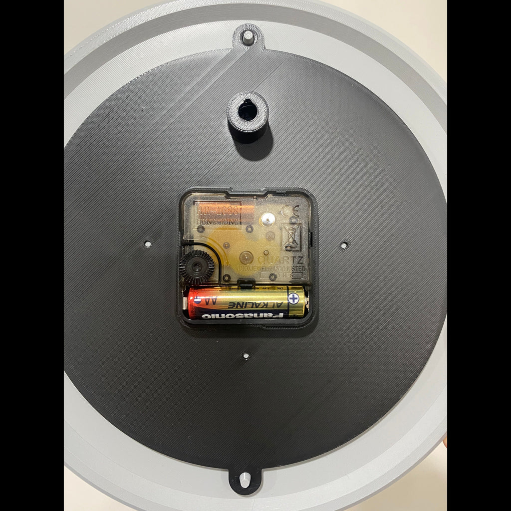 3D Printed Chronograph Wall Clock – Luxury-Inspired Design