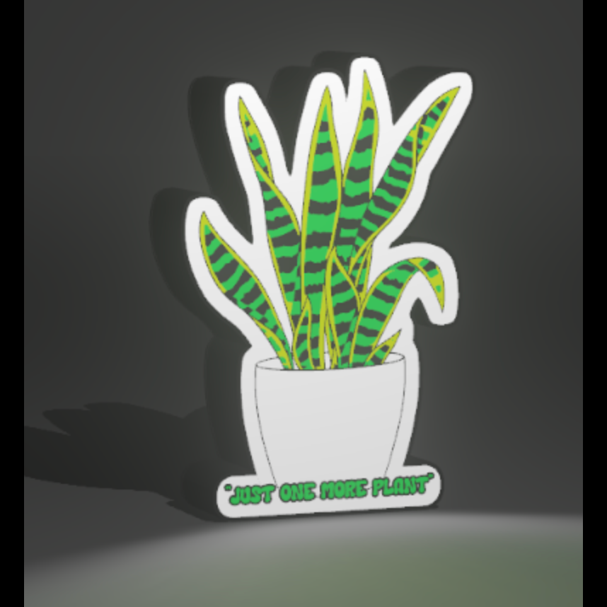 “Just One More Plant” 3D Printed PLA Light Box