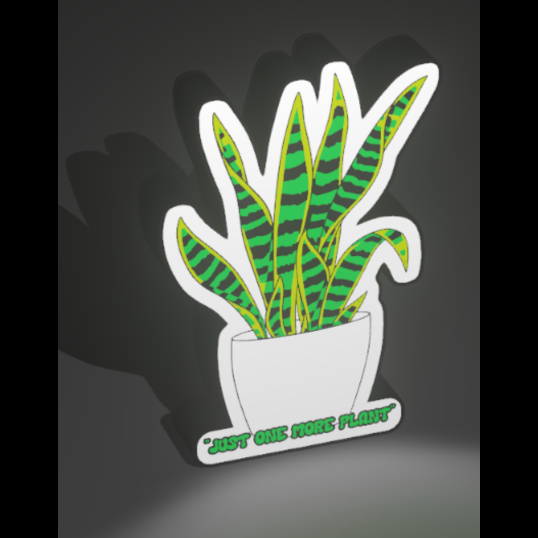 “Just One More Plant” 3D Printed PLA Light Box