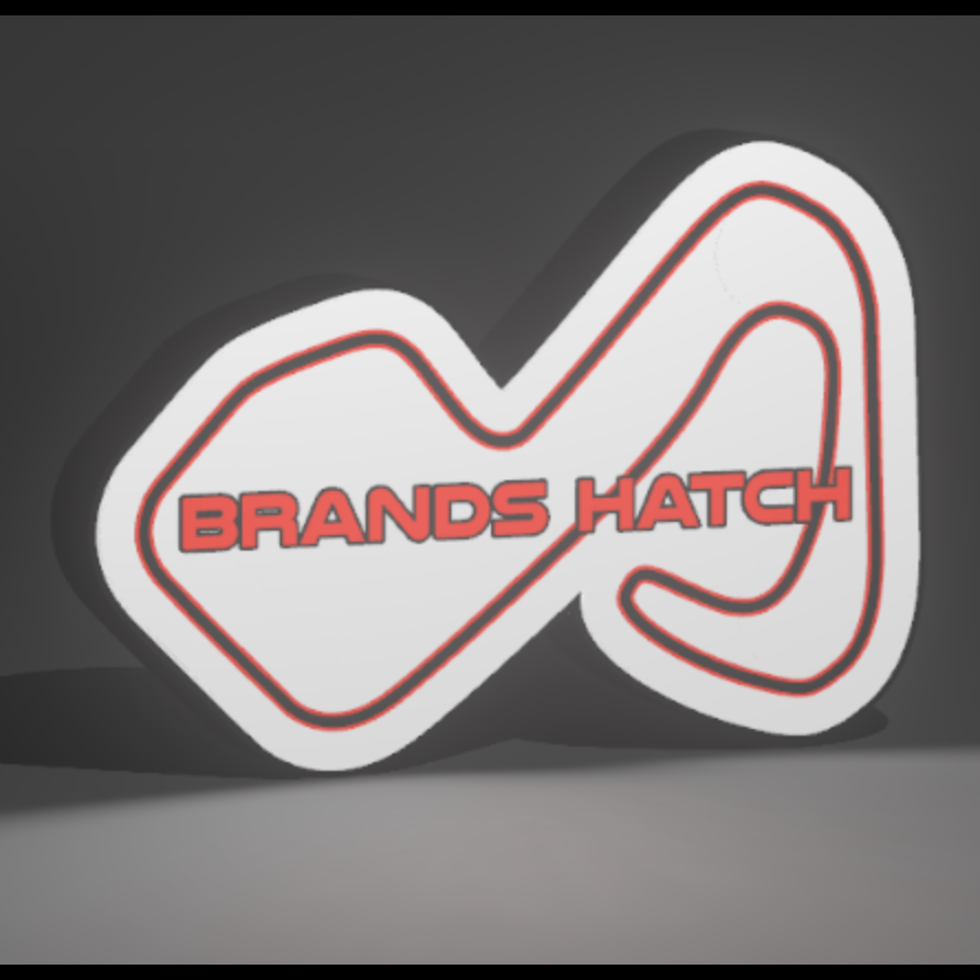 Brands Hatch Circuit 3D Printed PLA Light Box