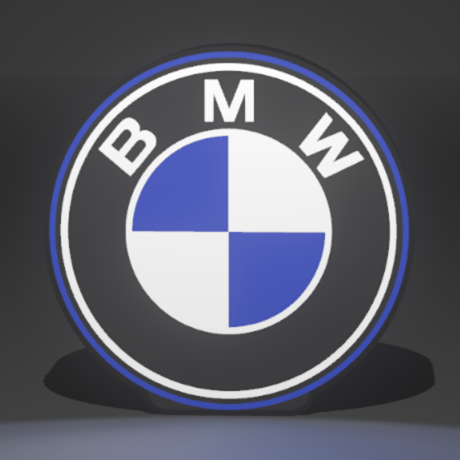 BMW 3D Printed PLA Light Box