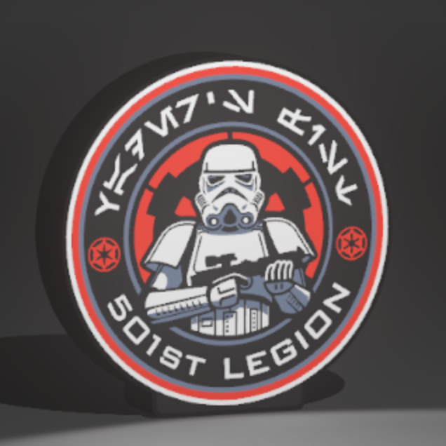 Stormtrooper 501st Legion 3D Printed PLA Light Box