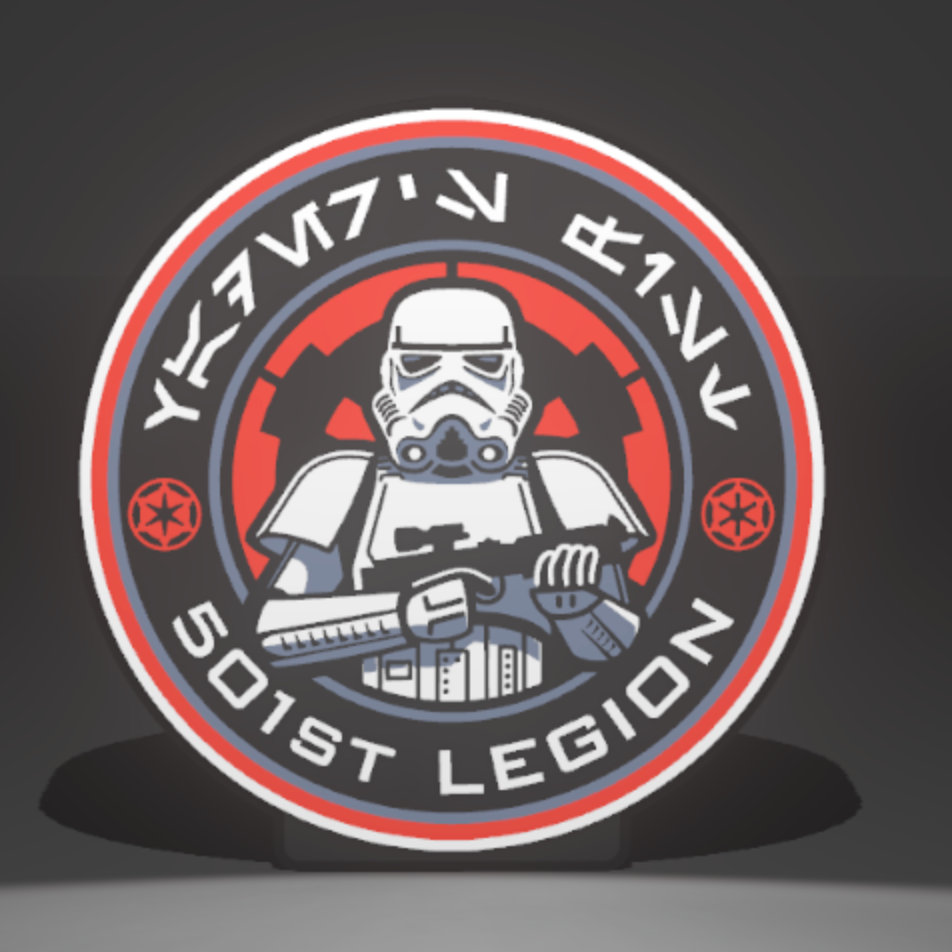 Stormtrooper 501st Legion 3D Printed PLA Light Box